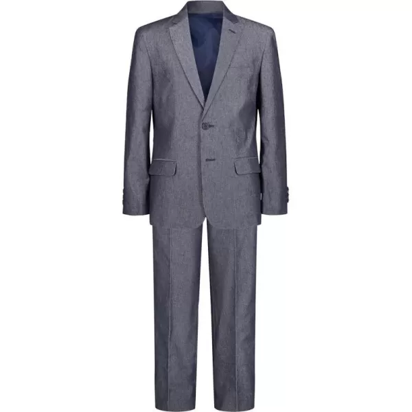 Nautica Boys 2Piece Formal SuitFlag Blue Iridescent