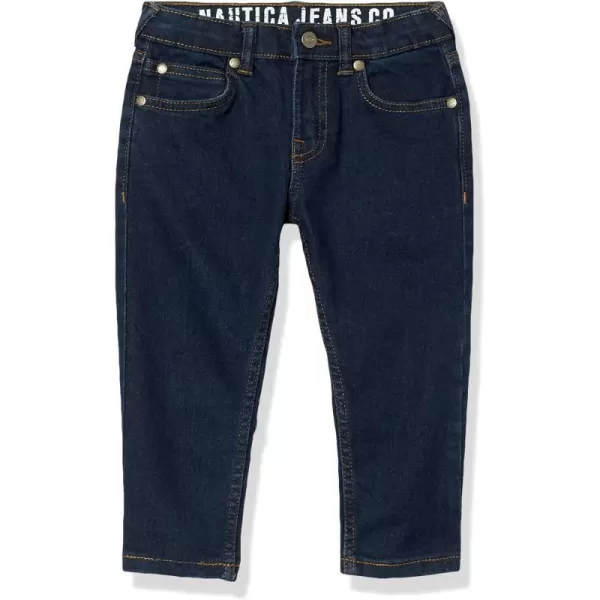 Nautica Boys Classic Fit Straight Leg Denim Jeans 5Pocket Style Zipper Fly amp Button ClosureNaval Yard Quinn 13b