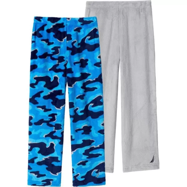 Nautica Boys Pajama Pants for Kids  2 Pack Sleep Pant for Boys Pajamas Soft Brushed Micro Sleepwear Bottoms for Little KidsCamogrey