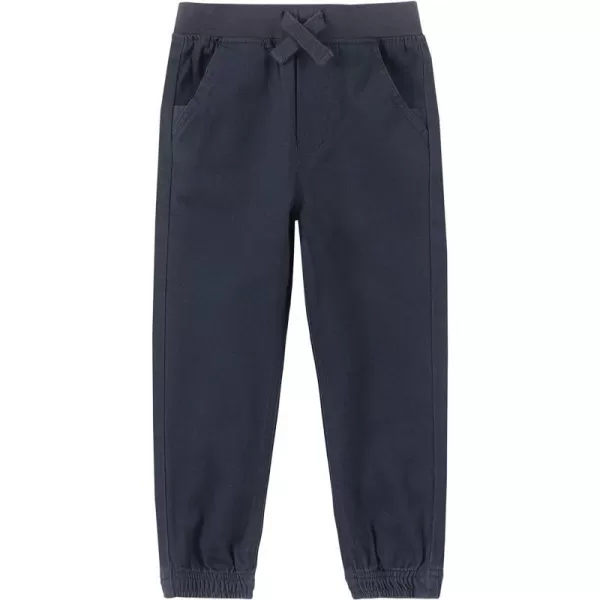 Nautica Boys School Uniform Jogger Pants Elastic Waistband with Drawstring Closure Stretch Twill FabricNavy Colin