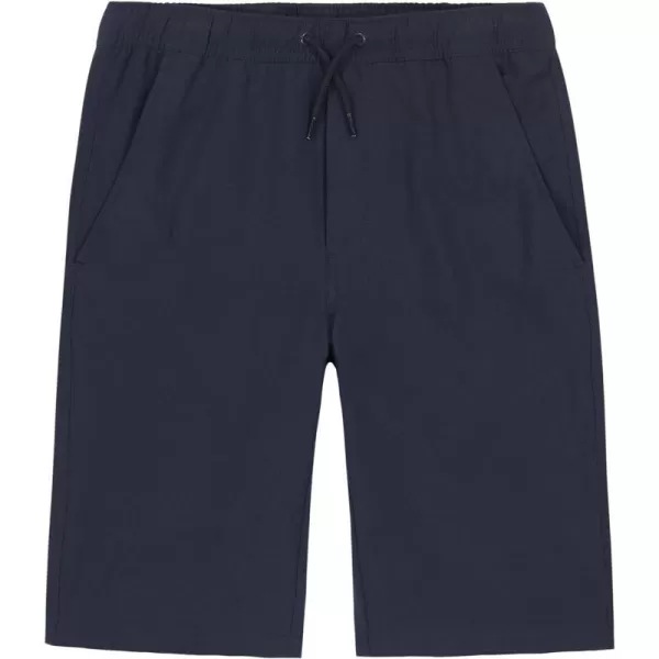 Nautica Boys School Uniform Jogger Shorts Elastic Waistband with Drawstring Closure Wrinkle amp Fade Resistant FabricLowell Navy