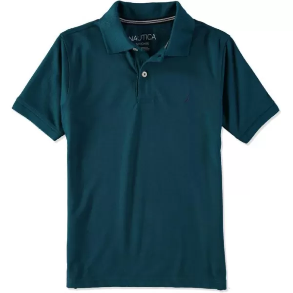 Nautica Boys Short Sleeve Anchor PoloBlue Coral