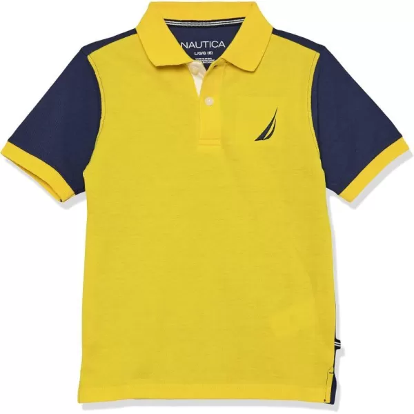 Nautica Boys Short Sleeve Fashion PoloDandelion