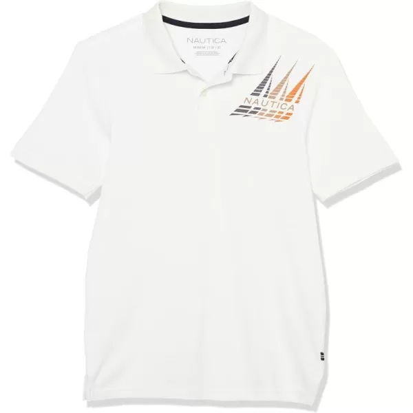 Nautica Boys Short Sleeve Fashion PoloMotion Bright White