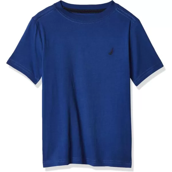 Nautica Boys Short Sleeve Solid Crew Neck TShirtCobalt