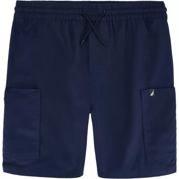 Nautica Boys Stretch Pullon Cargo Shorts Drawstring ClosureNavy Blue