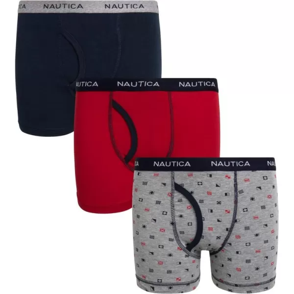 Nautica Boys Underwear  3 Pack Stretch Cotton Boxer Briefs Size 818NauticaBarbados