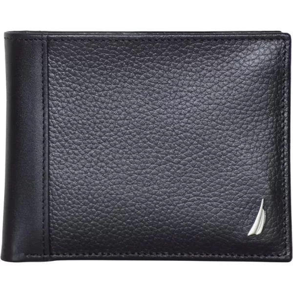 Nautica Classic JClass Leather Bifold WalletNautica Classic Jclass Leather Bifold Wallet Black