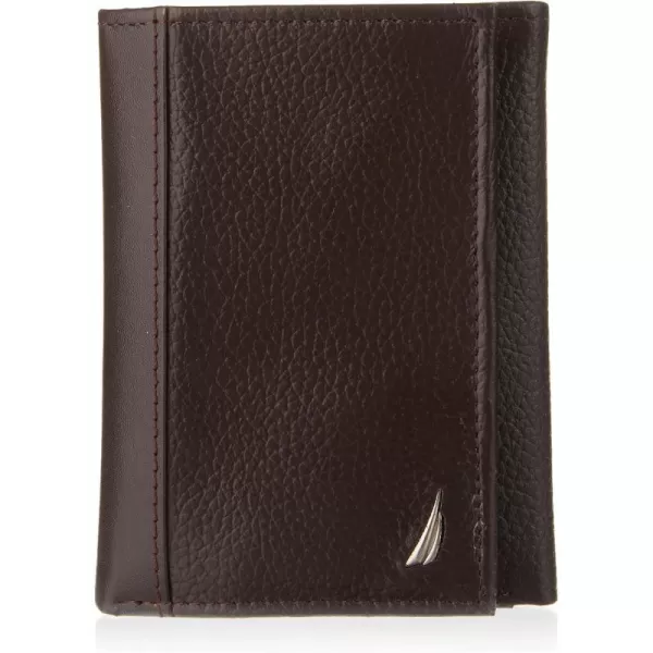 Nautica Classic JClass Leather Bifold WalletNautica Classic Jclass Leather Trifold Wallet Brown