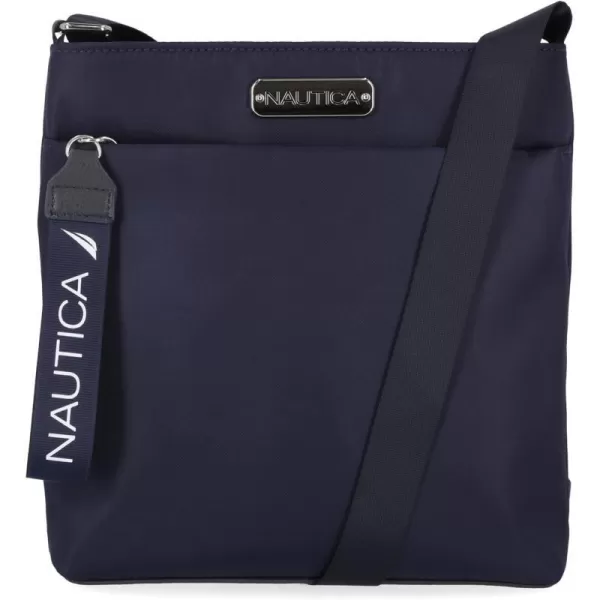 Nautica Diver Nylon Small Womens Crossbody Bag Purse with Adjustable Shoulder StrapIndigo