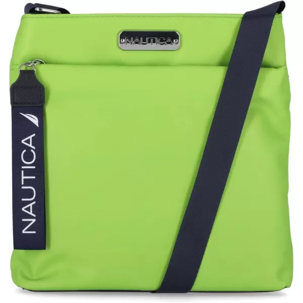 Nautica Diver Nylon Small Womens Crossbody Bag Purse with Adjustable Shoulder StrapLime