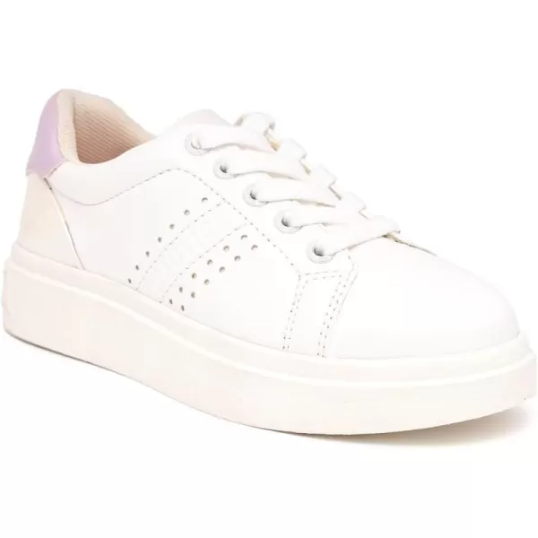 Nautica Girls Fashion Shoe  Trendy LowTop Tennis Sneakers with Stylish Fashion Blend for Big  Little Kids LaceUp and SlipOnWhite Pink Disco