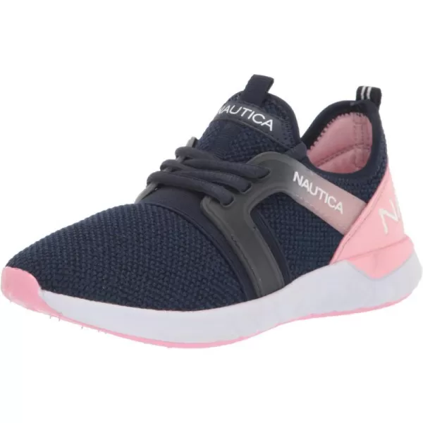 Nautica Girls Kids Sneakers Athletic Fashion LaceUp Tennis Sports Running ShoesBig Kid Little Kid ToddlerParks Youth Navy Peony