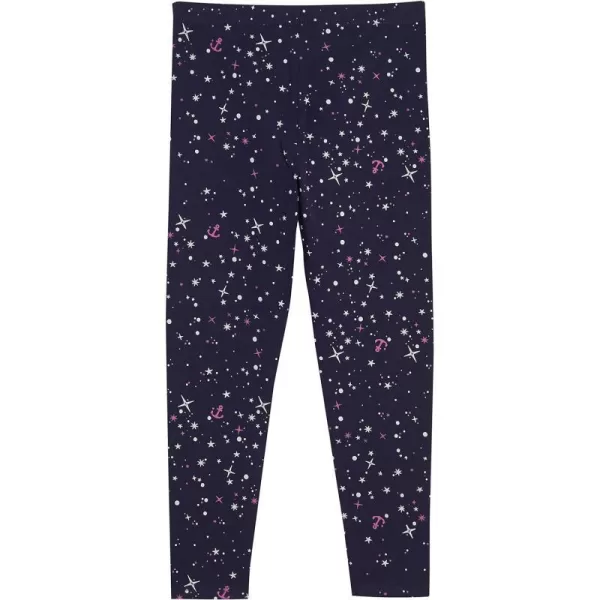 Nautica Girls Leggings Full Length Pullon Stretch Pants with Elastic Waistband amp Logo DetailPeacoat Galaxy