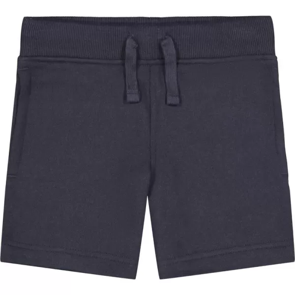 Nautica Girls Pullon Fleece Short with Drawstring amp Front PocketsNavy