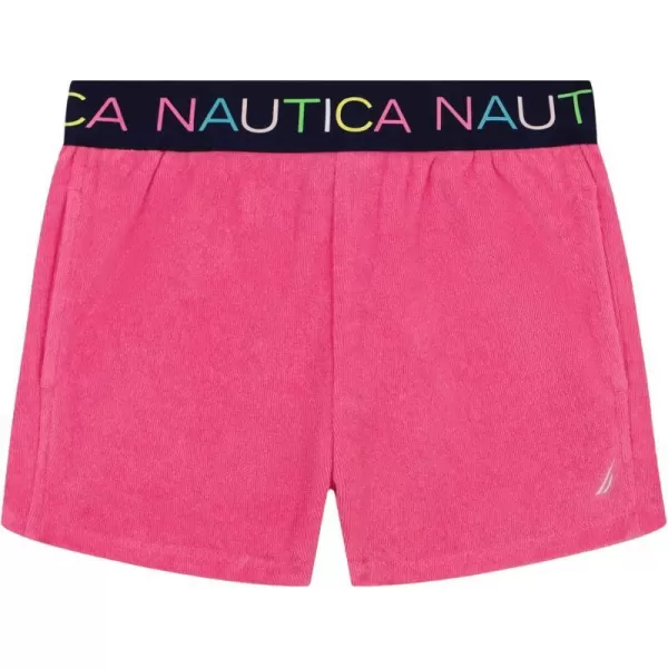 Nautica Girls Pullon Shorts with Logo Elastic WaistbandPink