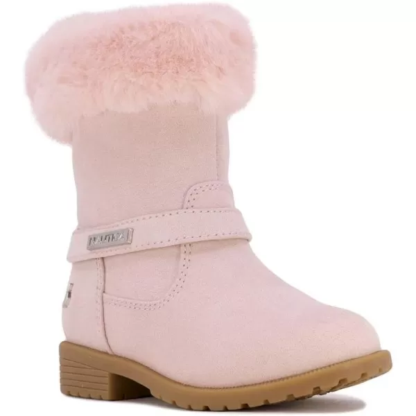 Nautica Girls Warm BootsCold Weather Fashion Booties With Sherpa Fur UpperCosima Big KidLittle KidToddlerLight Pink Tonal