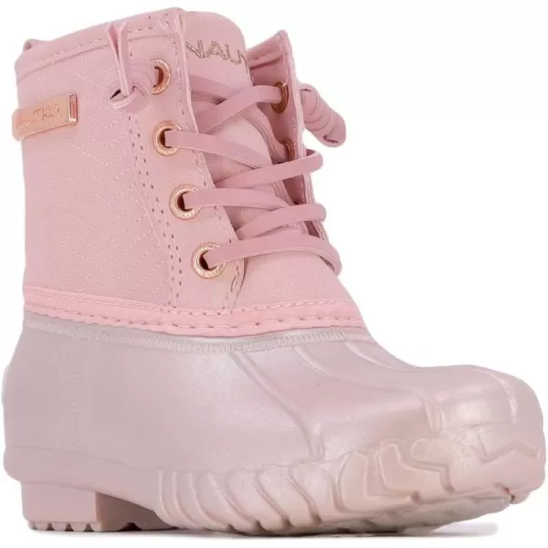 Nautica Kids Boys  Girls Duck Boots Kids Waterproof Rain Snow Boots Insulated Winter Boots ToddlerLittleBig KidBlush Pearltruett