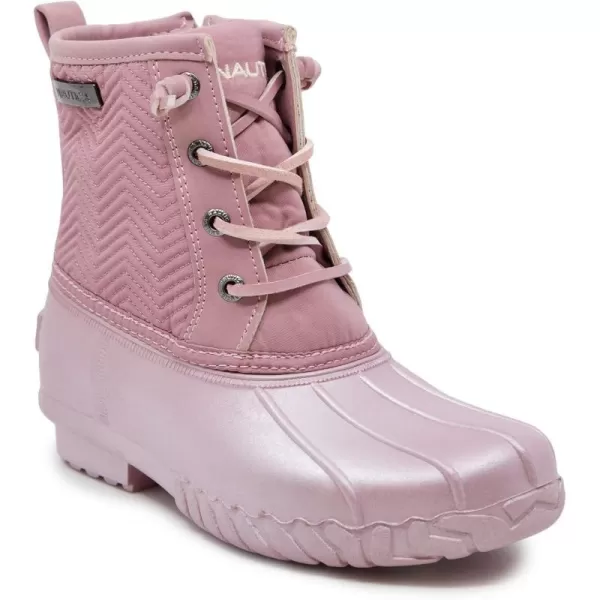 Nautica Kids Boys  Girls Duck Boots Kids Waterproof Rain Snow Boots Insulated Winter Boots ToddlerLittleBig KidMauve Pearl