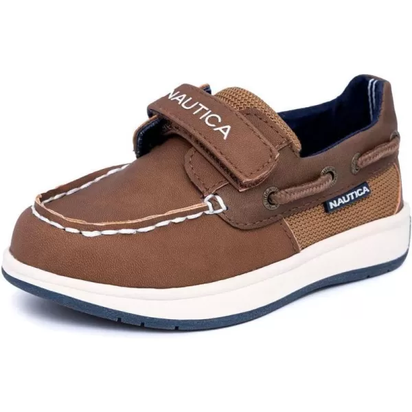 Nautica Kids Boys Loafers Casual One Strap Boat Shoes  ToddlerLittle KidTanwateree