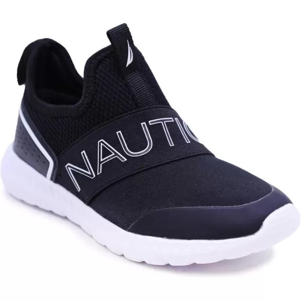 Nautica Kids Boys Youth Athletic Fashion Sneaker Running Shoe Slip On Little KidBig KidAloisblack