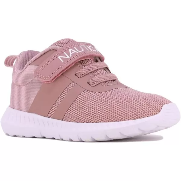 Nautica Kids Fashion Sneaker Athletic School Running Shoe with One Strap Boys  GirlsToddlerLittle KidMauve Knit Iridescent