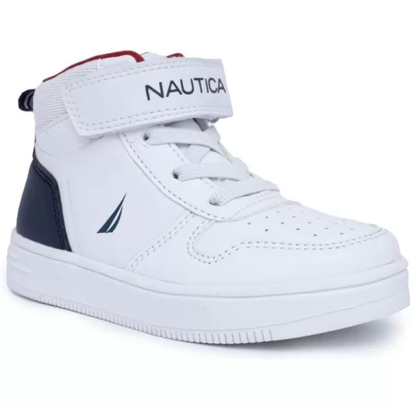 Nautica Kids High Top Sneaker Fashion Boot High Top Basketball Shoe BoysGirls ToddlerLittle KidsAmericanaoakford