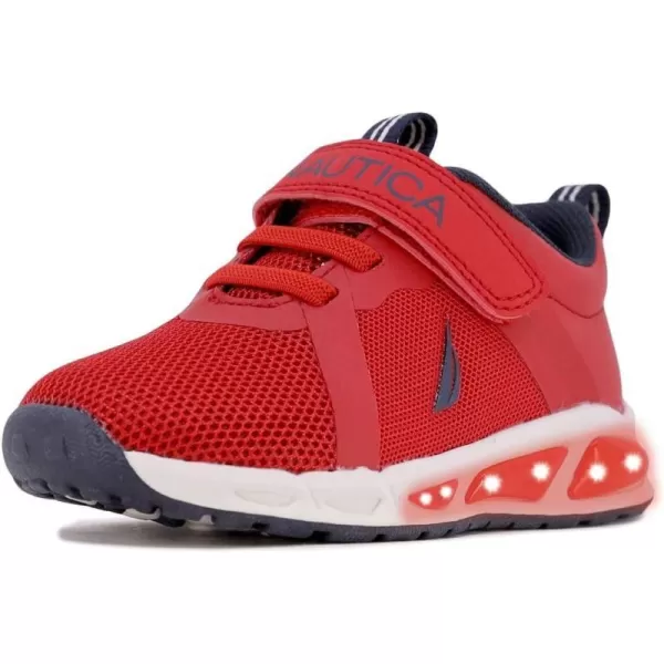 Nautica Kids LightUp Flashing Sneaker Athletic Running Shoes with Strap  Fashionable and Fun for Boys and Girls  Available in Toddler and Little Kid SizesJurnee Lightsred Navy