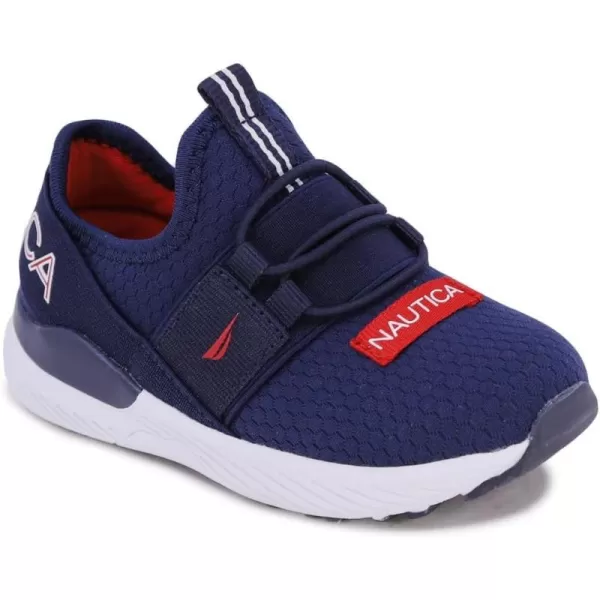 Nautica Kids Sneaker Athletic SlipOn Bungee Running ShoesBoy  GirlBig KidLittle KidToddler  NeaveKappilBali Navy White Red