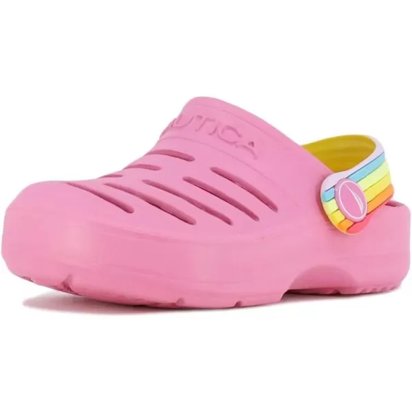 Nautica Kids Sports Clogs Sandals Athletic Beach Water Shoes  River EdgeBoys  Girls ToddlerLittle KidBig KidMorning Glory Rainbow