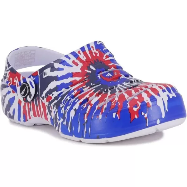 Nautica Kids Sports Clogs Sandals Athletic Beach Water Shoes  River EdgeBoys  Girls ToddlerLittle KidBig KidRed White Blue Tie Dye