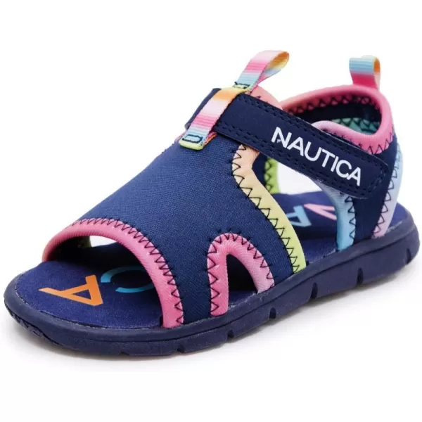 Nautica Kids Sports Sandals  Water Shoes Open Toe Athletic Summer Sandal Boy  Girl Little KidBig KidNavy Tie Dye