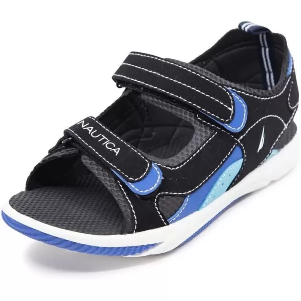 Nautica Kids Sports Sandals Open Toe Athletic Beach Water Shoes Boys  Girls ToddlerLittle KidBig KidBlack Blue Tealhelm