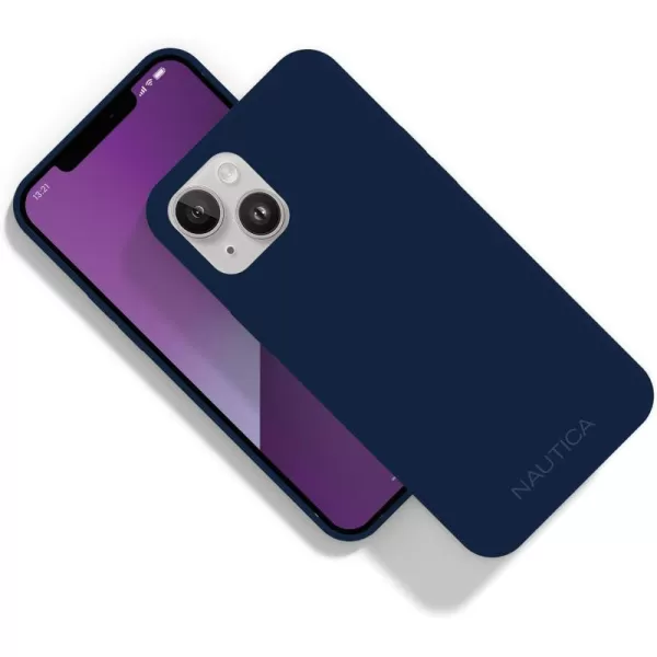 Nautica Matte iPhone 14 Case Ultimate Drop Protection Scratch Protection Soft Touch Thin Design Fashionable Matte Finish Phone Case for iPhone 14 BlackNavy