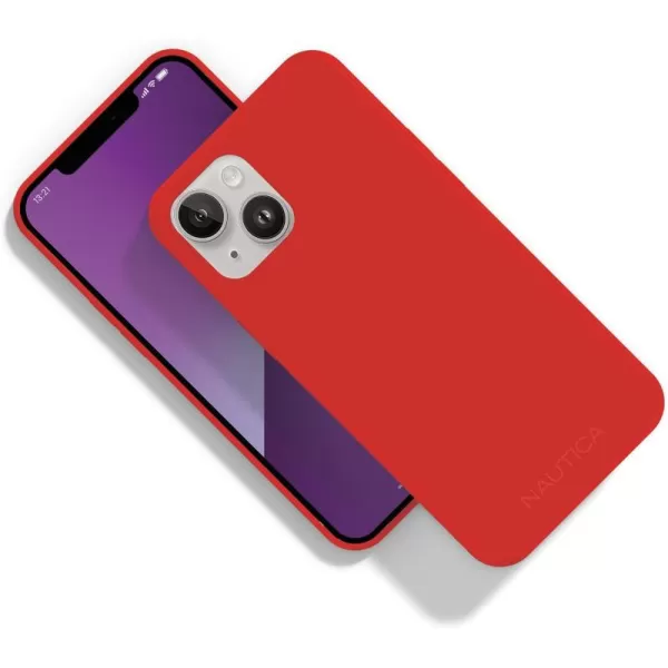 Nautica Matte iPhone 14 Case Ultimate Drop Protection Scratch Protection Soft Touch Thin Design Fashionable Matte Finish Phone Case for iPhone 14 BlackRed