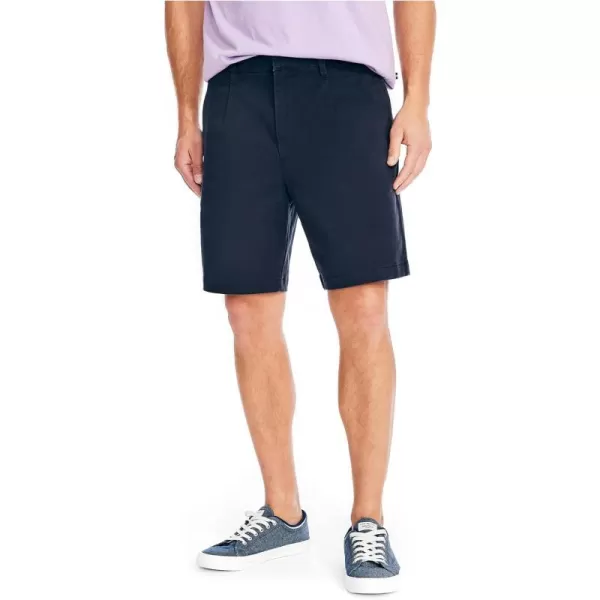 Nautica Mens 85 Pleated ShortNavy