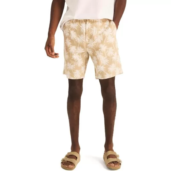 Nautica Mens 85 Printed Linen Deck ShortTwill Chino