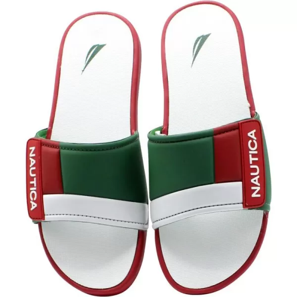 Nautica Mens Athletic Slide Adjustable Straps Comfort SandalWideMedium WidthMex