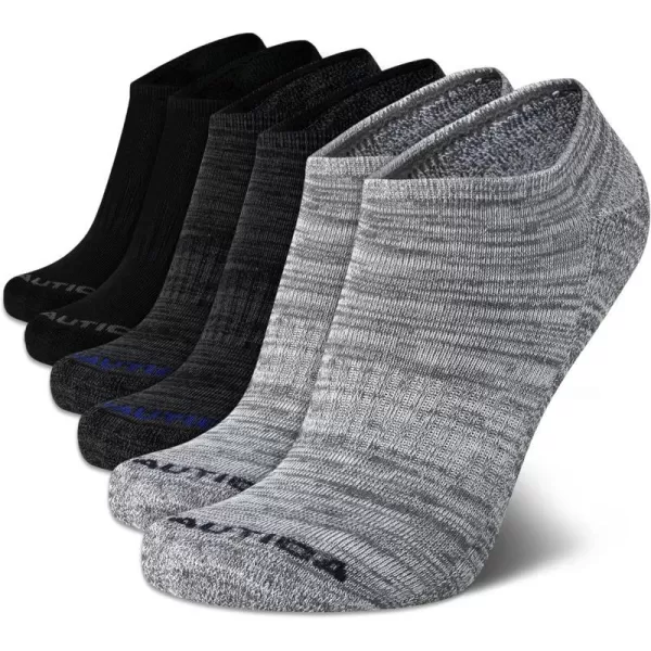 Nautica Mens Athletic Socks  Cushioned Low Cut Socks 6 8 12 PackAssorted 6 Pack