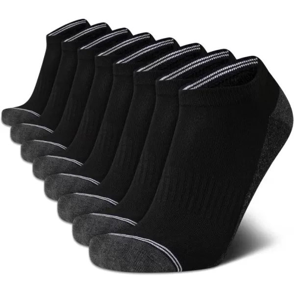 Nautica Mens Athletic Socks  Cushioned Low Cut Socks 6 8 12 PackClassic Black