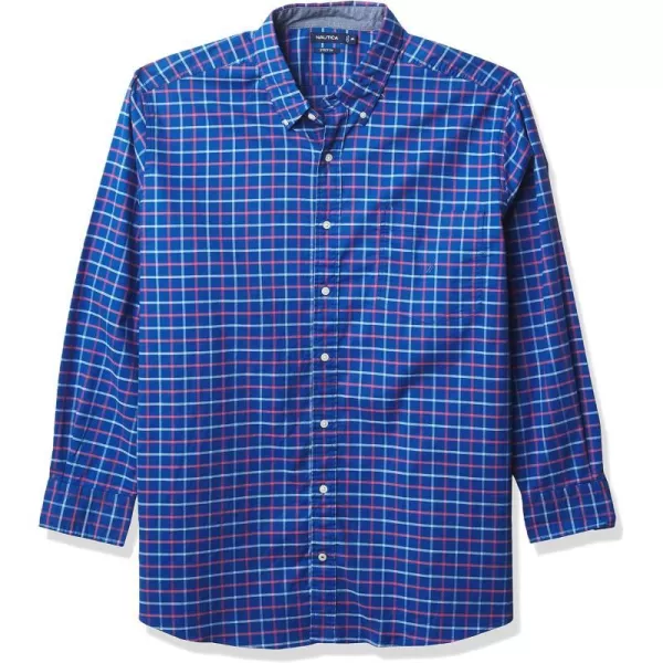 Nautica Mens Big and Tall Button Down ShirtWindsurf Blue