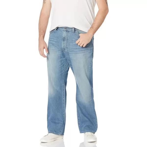 Nautica Mens Big and Tall Relaxed Fit JeanHook Line Blue