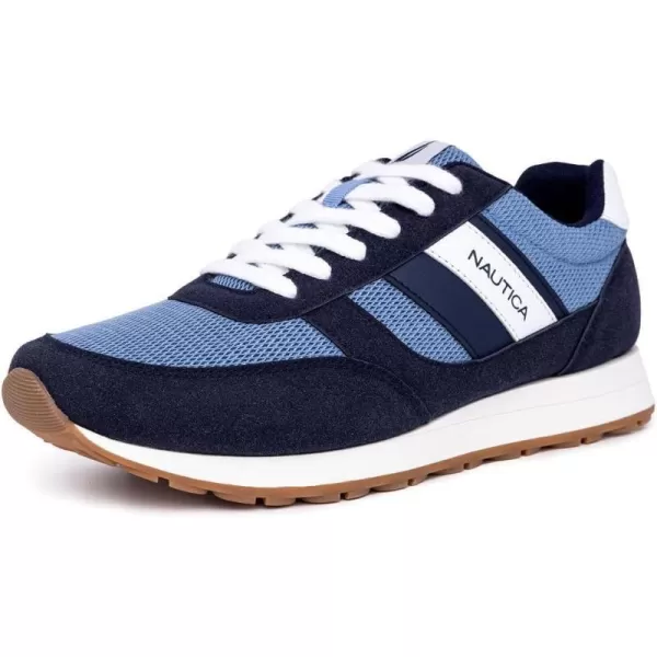 Nautica Mens Casual LaceUp Fashion Sneakers Oxford Comfortable Walking ShoeOutfallblue Navy