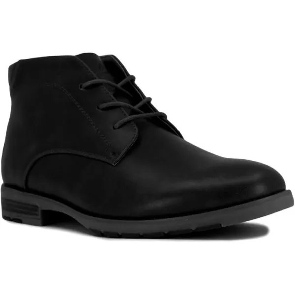 Nautica Mens Chukka Boot Dress Casual LaceUp Ankle Shoe Oxfords  Desert BootsLargoblack