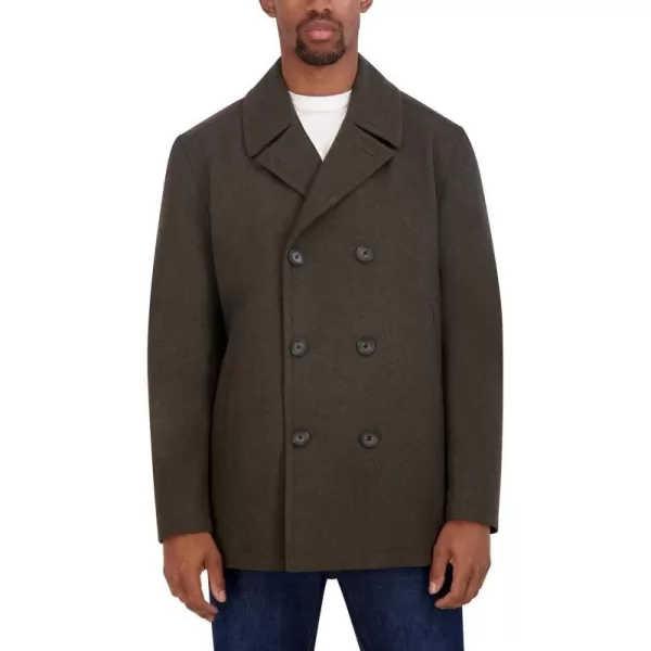 Nautica Mens Classic Double Breasted PeacoatLoden