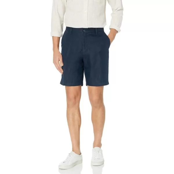 Nautica Mens Classic Fit Linen Blend ShortNavy