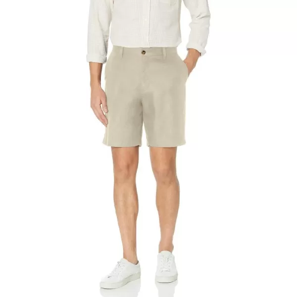 Nautica Mens Classic Fit Linen Blend ShortWheat Flax