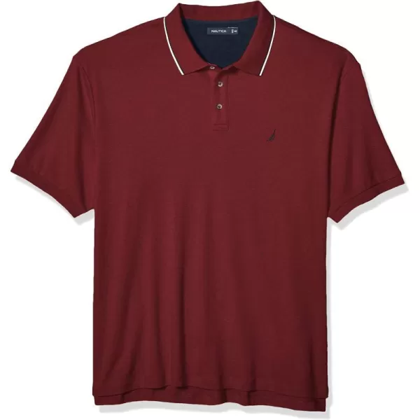 Nautica Mens Classic Fit Short Sleeve Dual Tipped Collar Polo ShirtBarolo