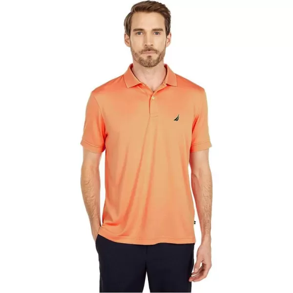 Nautica Mens Classic Fit Solid Golf PoloMelon Sugar