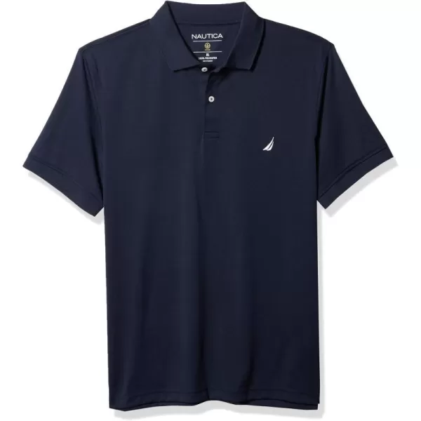 Nautica Mens Classic Fit Solid Golf PoloNavy